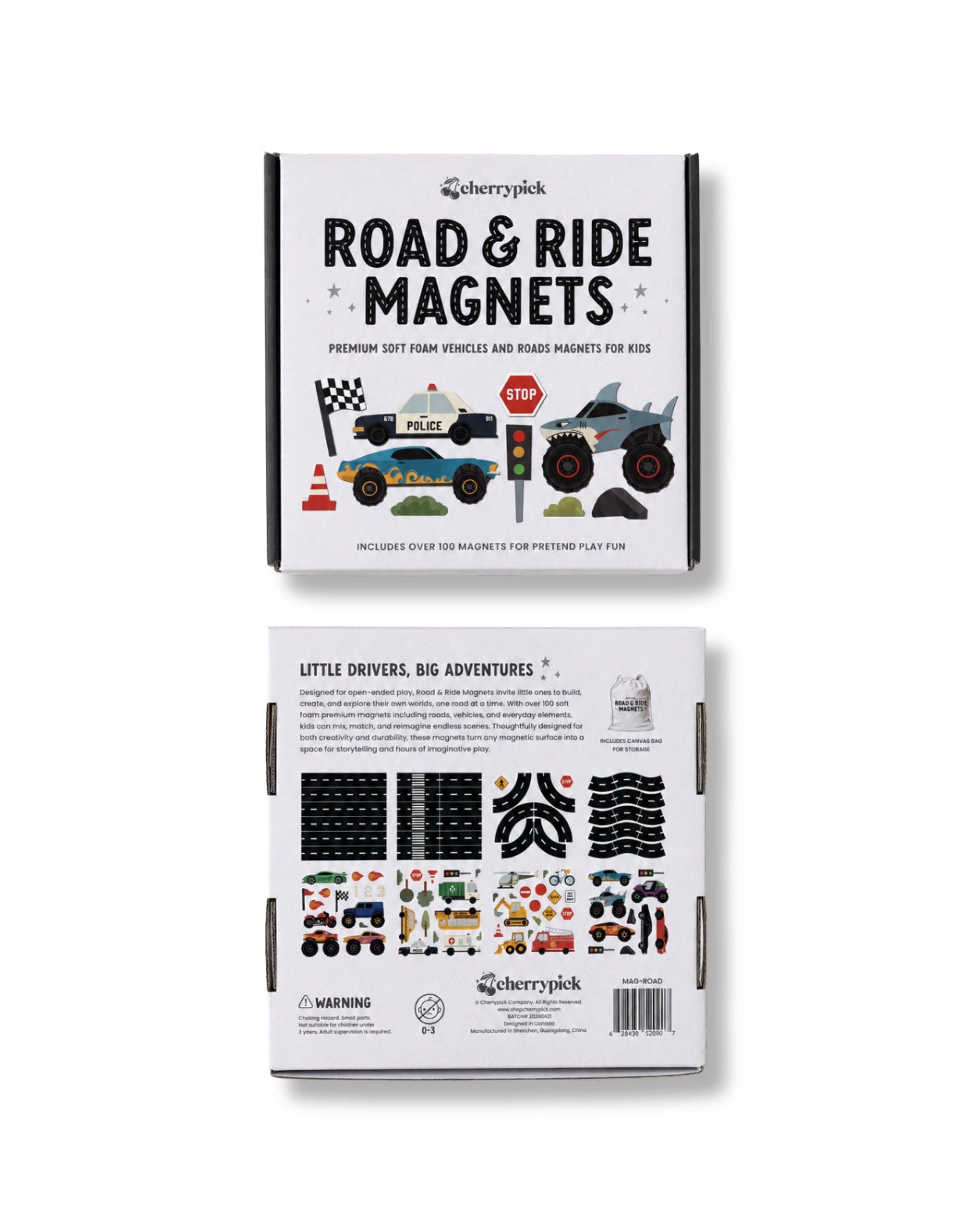 Road & Ride Car Magnets Set (100pc set)