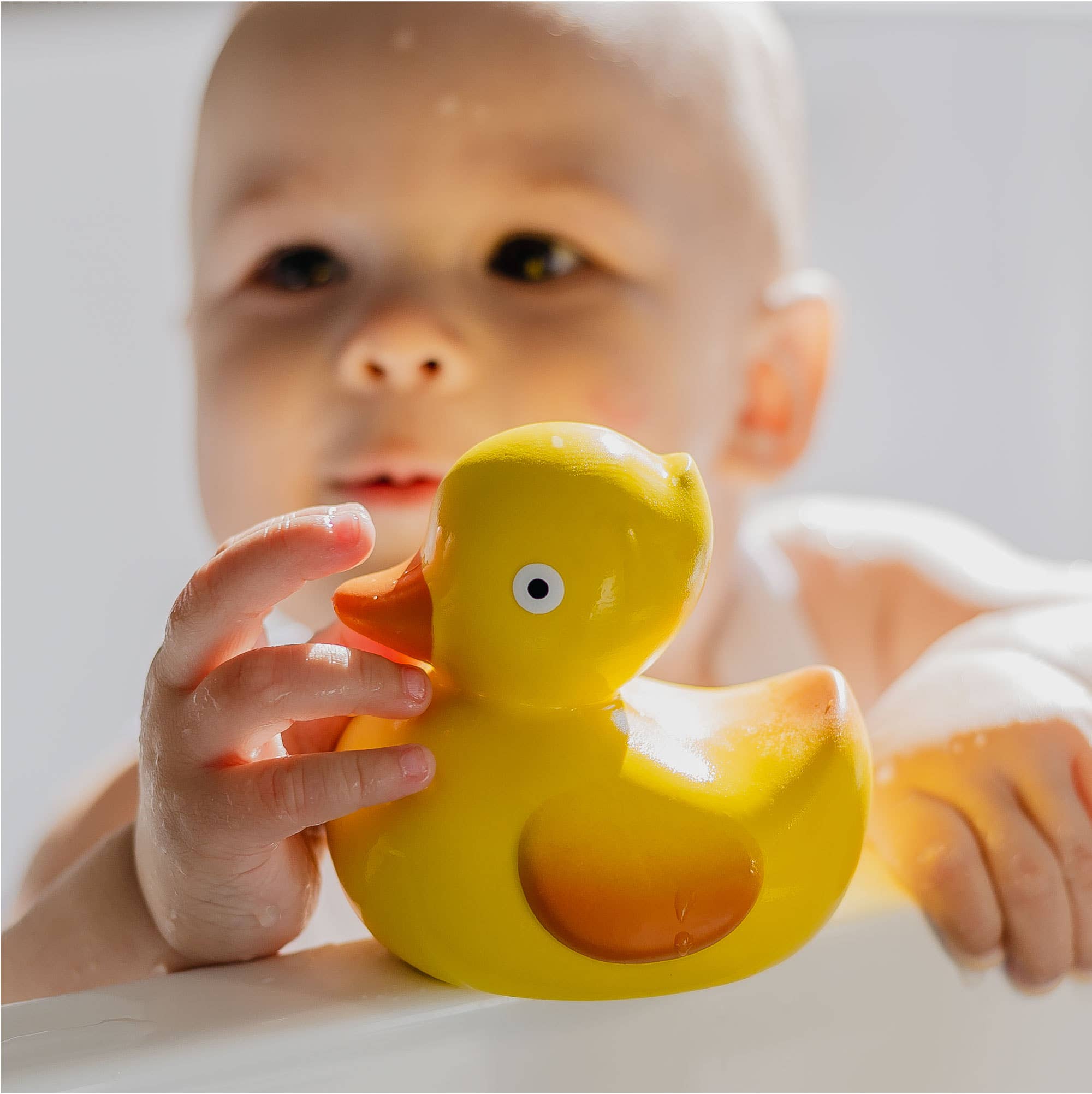 Natural Rubber Ducky Non-Toxic Bath Toy, Mold-free design