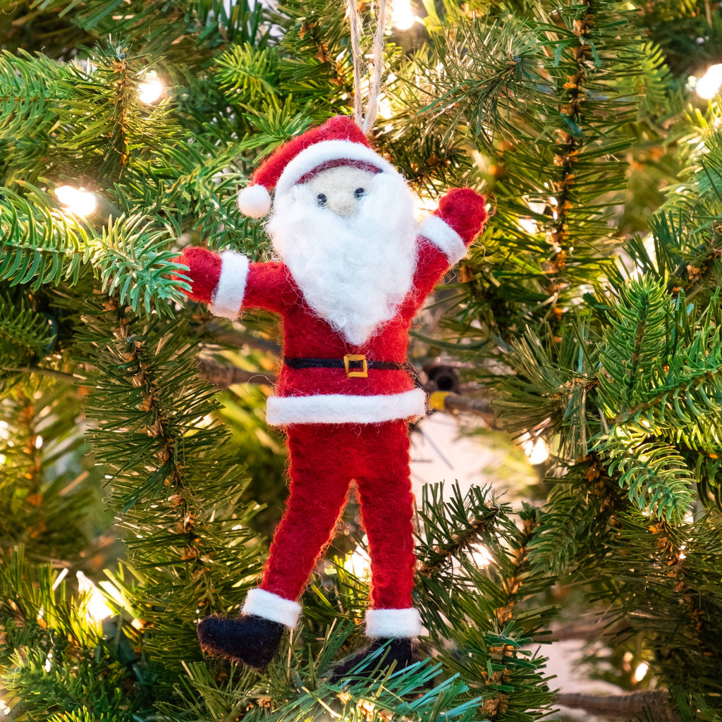 Ornament - Felt Dancing Santa