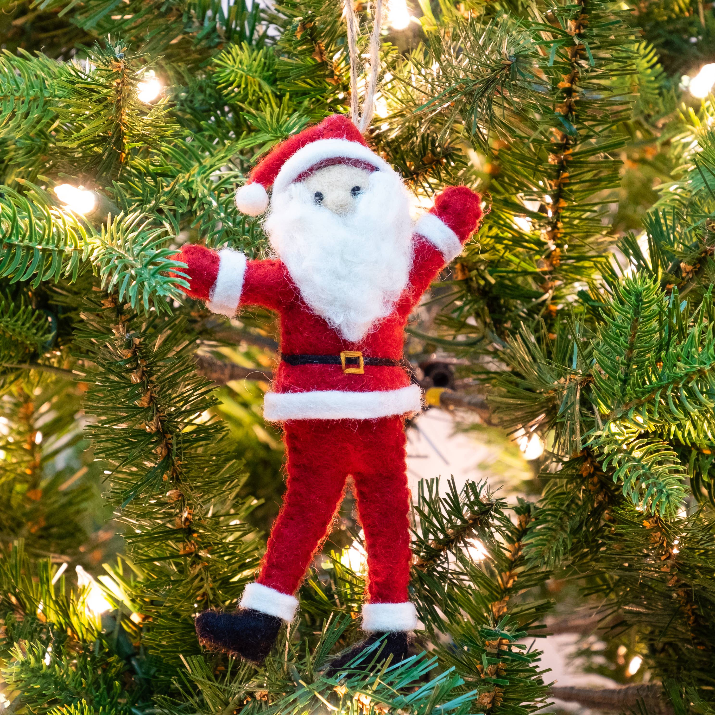 Ornament - Felt Dancing Santa
