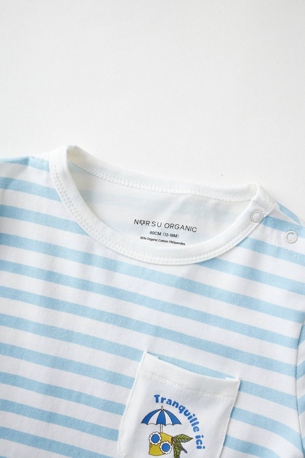 Toddler Organic Graphic T-shirt - Light blue