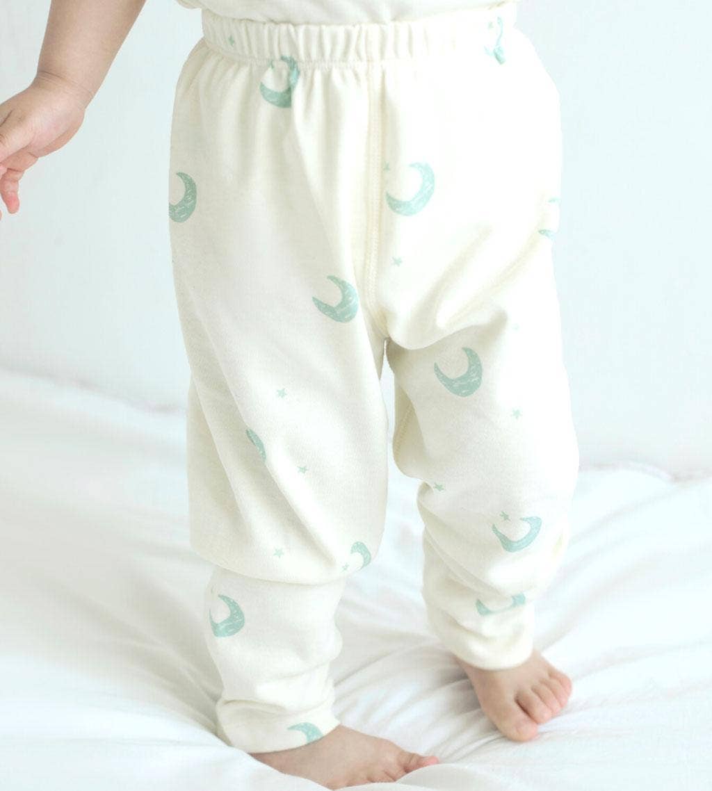 Organic Cotton Legging-Midnight: Off-white midnight