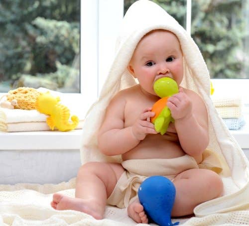 Natural Rubber Turtle Non-Toxic Bath Toy, Mold-free design