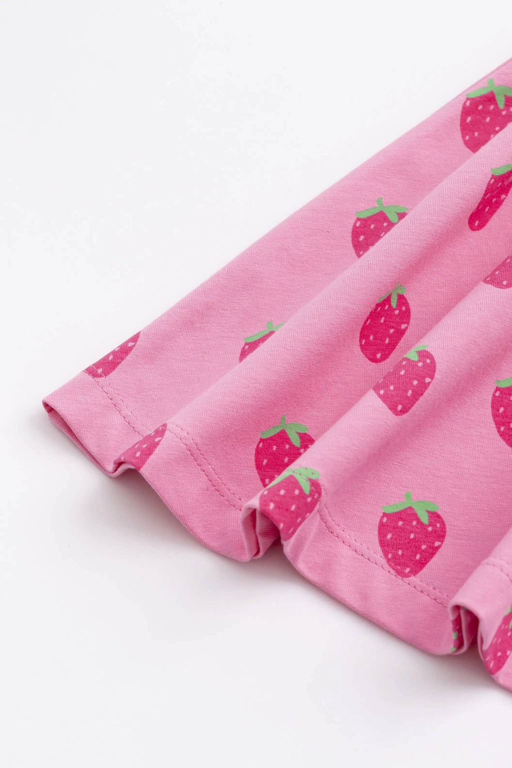 Kids Short Sleeve Let's Dance Dress Sweet Strawberries