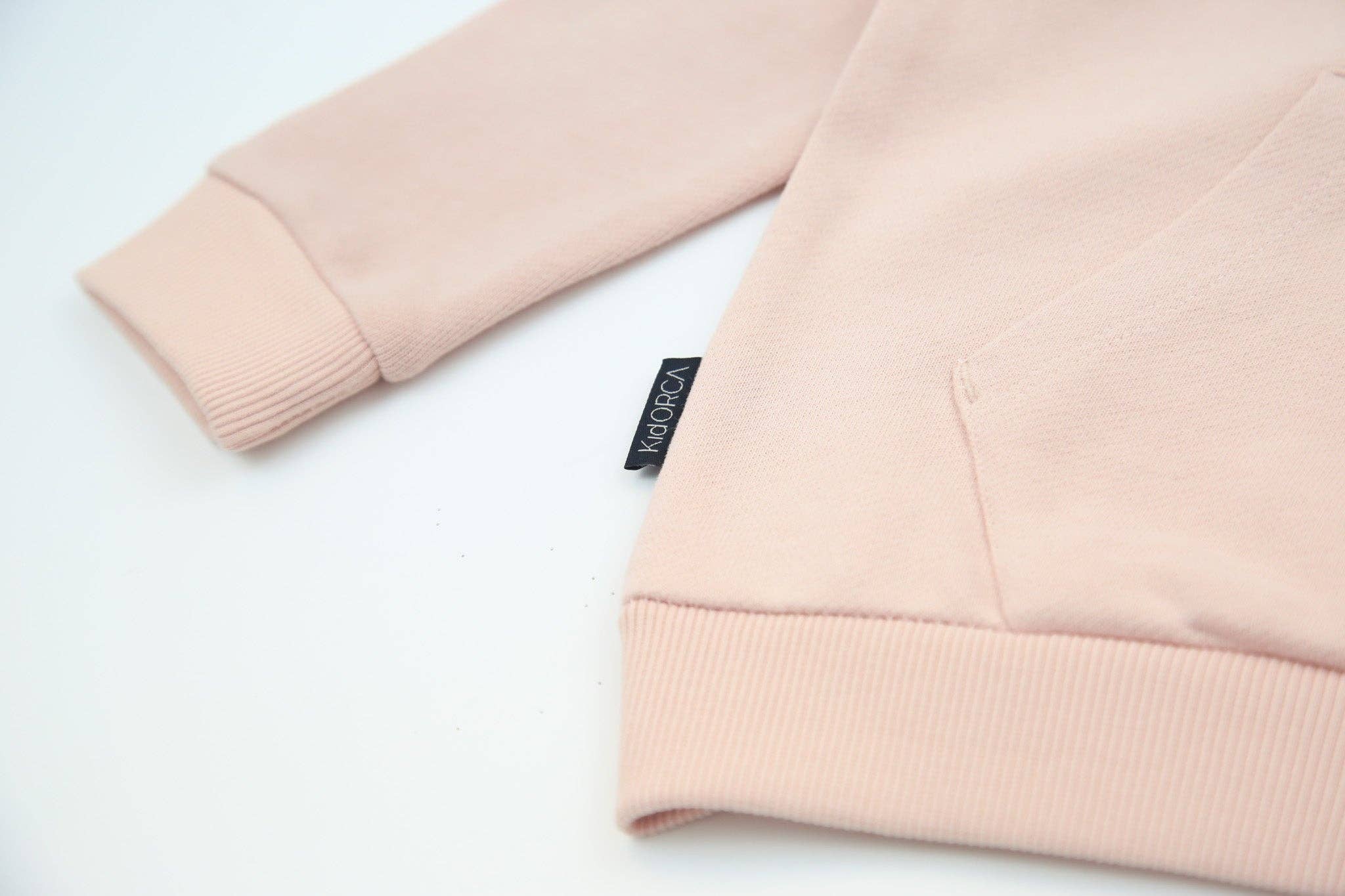 Kids Hoodie - Organic French Terry Cotton – Pale Rose
