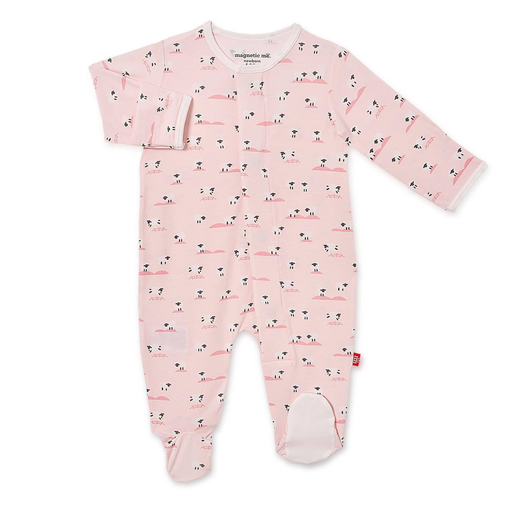 Magnetic Me Baa Baa Pink Footie