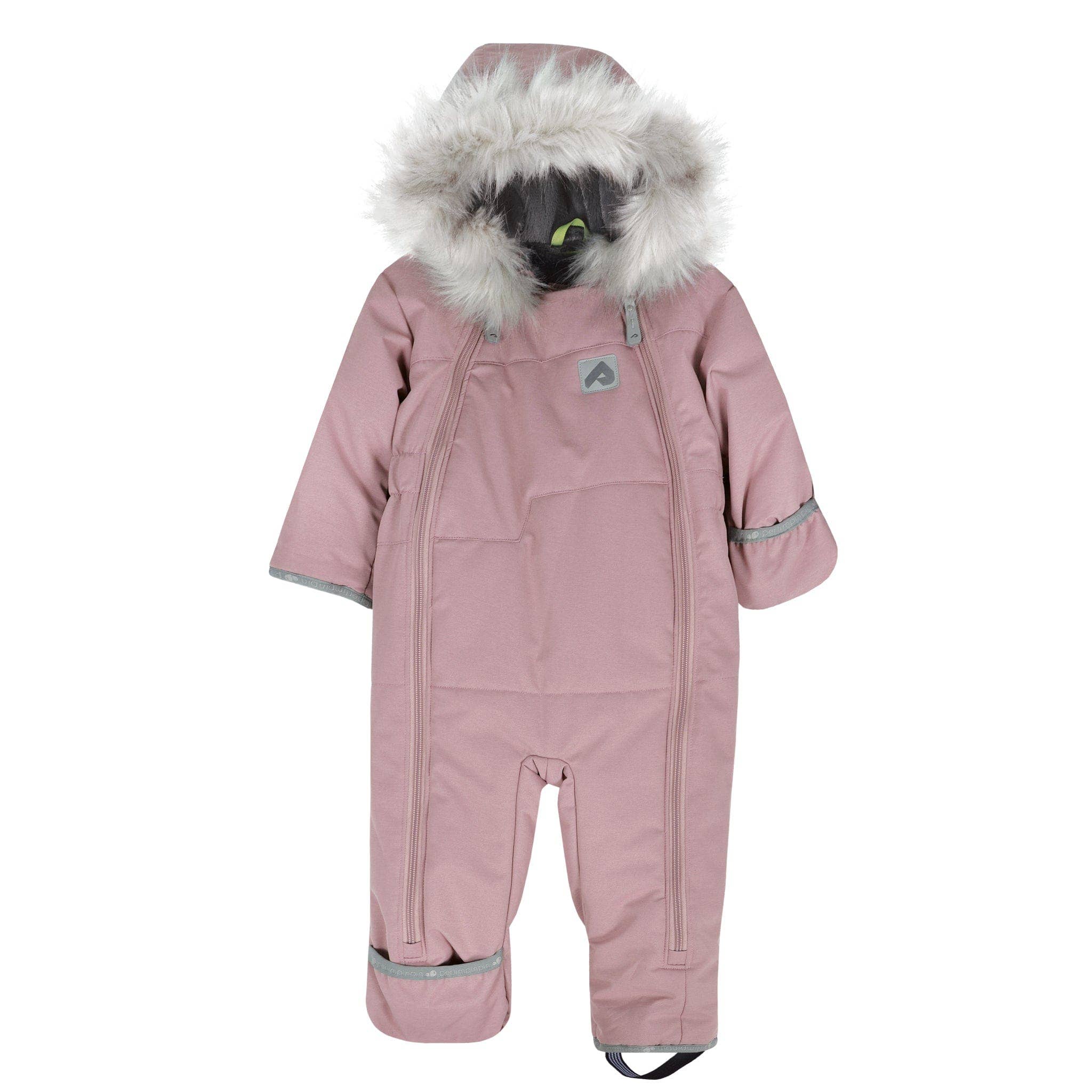 One piece baby snowsuit - Peony: