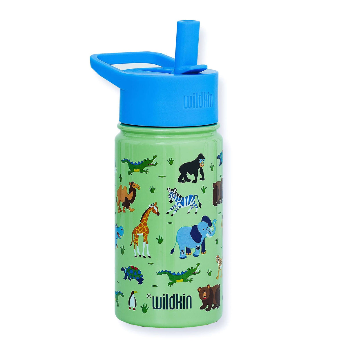 Bouteille en acier de 14 oz avec animaux sauvages