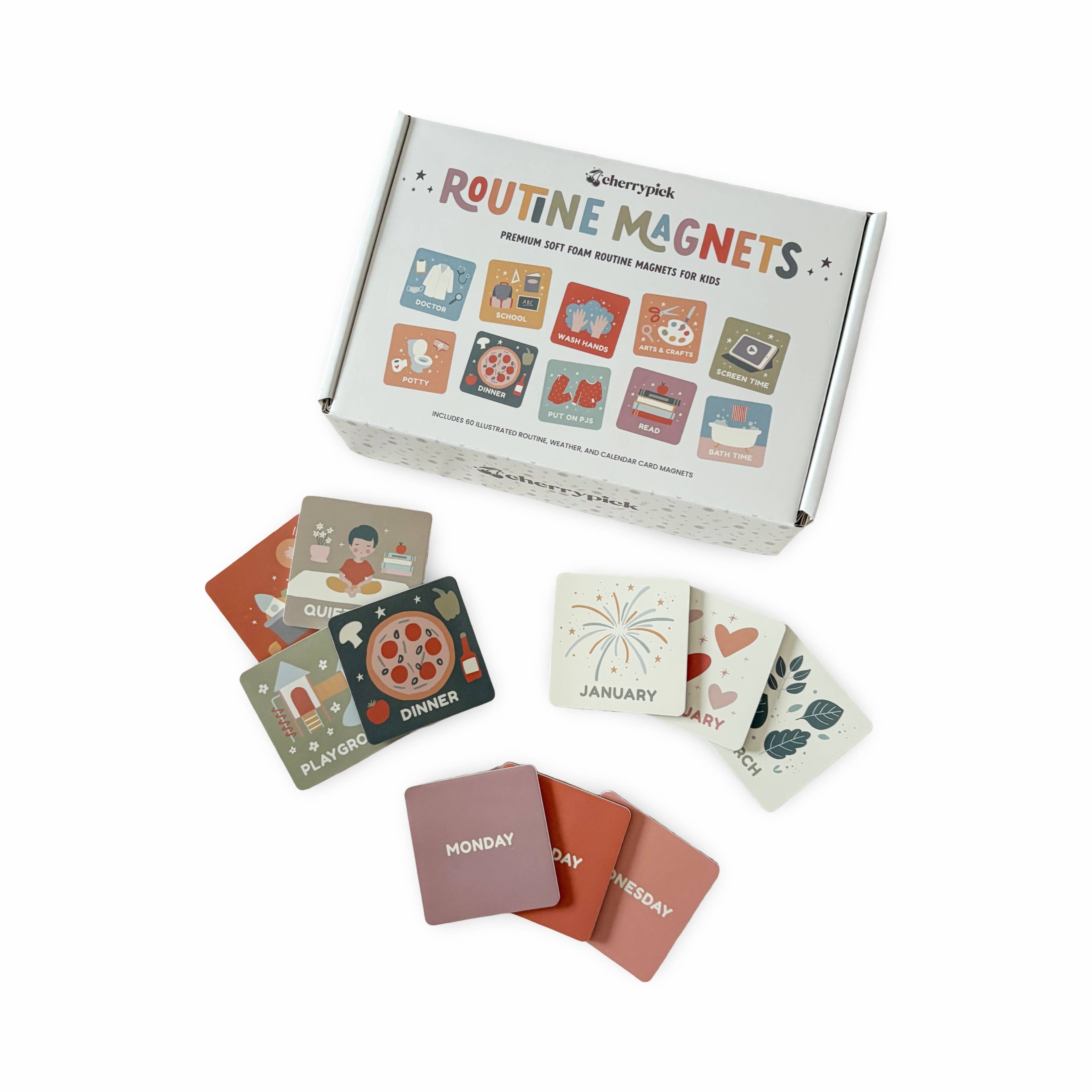 Routine Magnets - Soft Foam Magnetic Set (60 pc set)