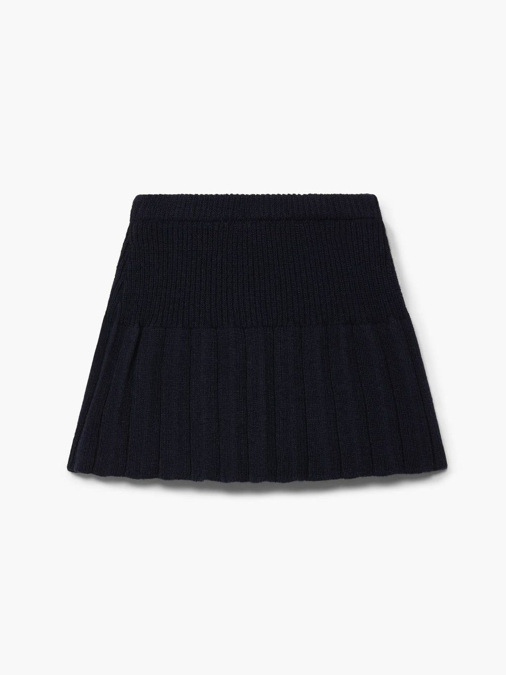 Skirt knitted in merino wool | COSY: Navy blue