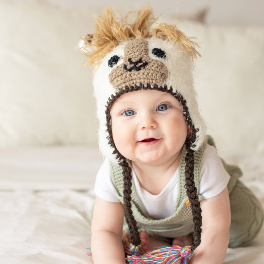 Llama Beanie Hat Baby & Kids: M (6-24 Months)
