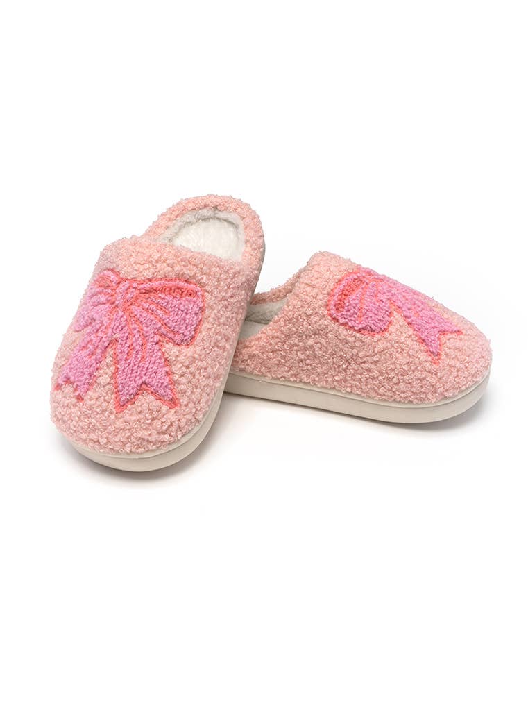 Indoor / Outdoor Slippers - Kids - Pretty Bows - Pink