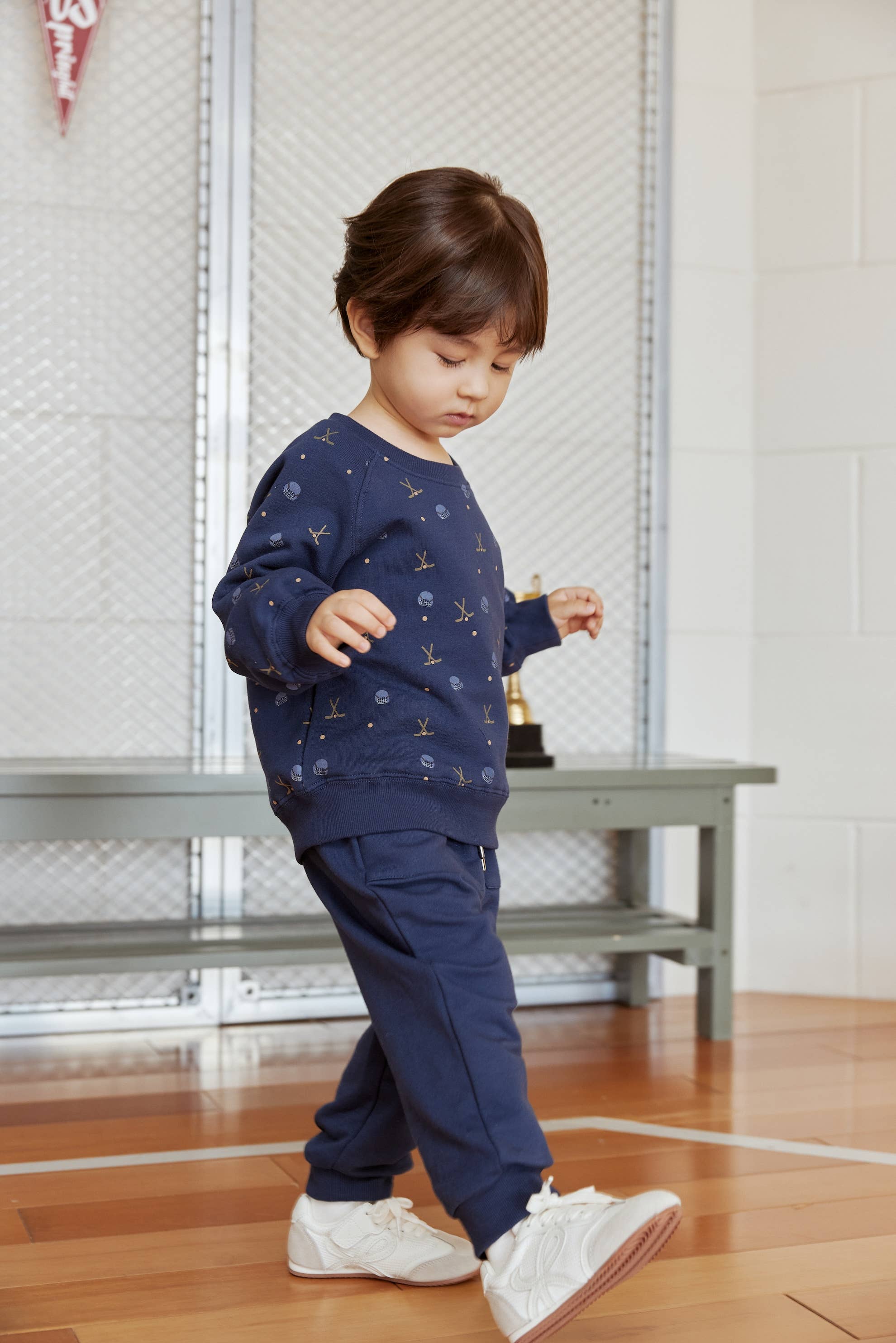 Toddler Organic Fleece Sweatshirt-Hockey