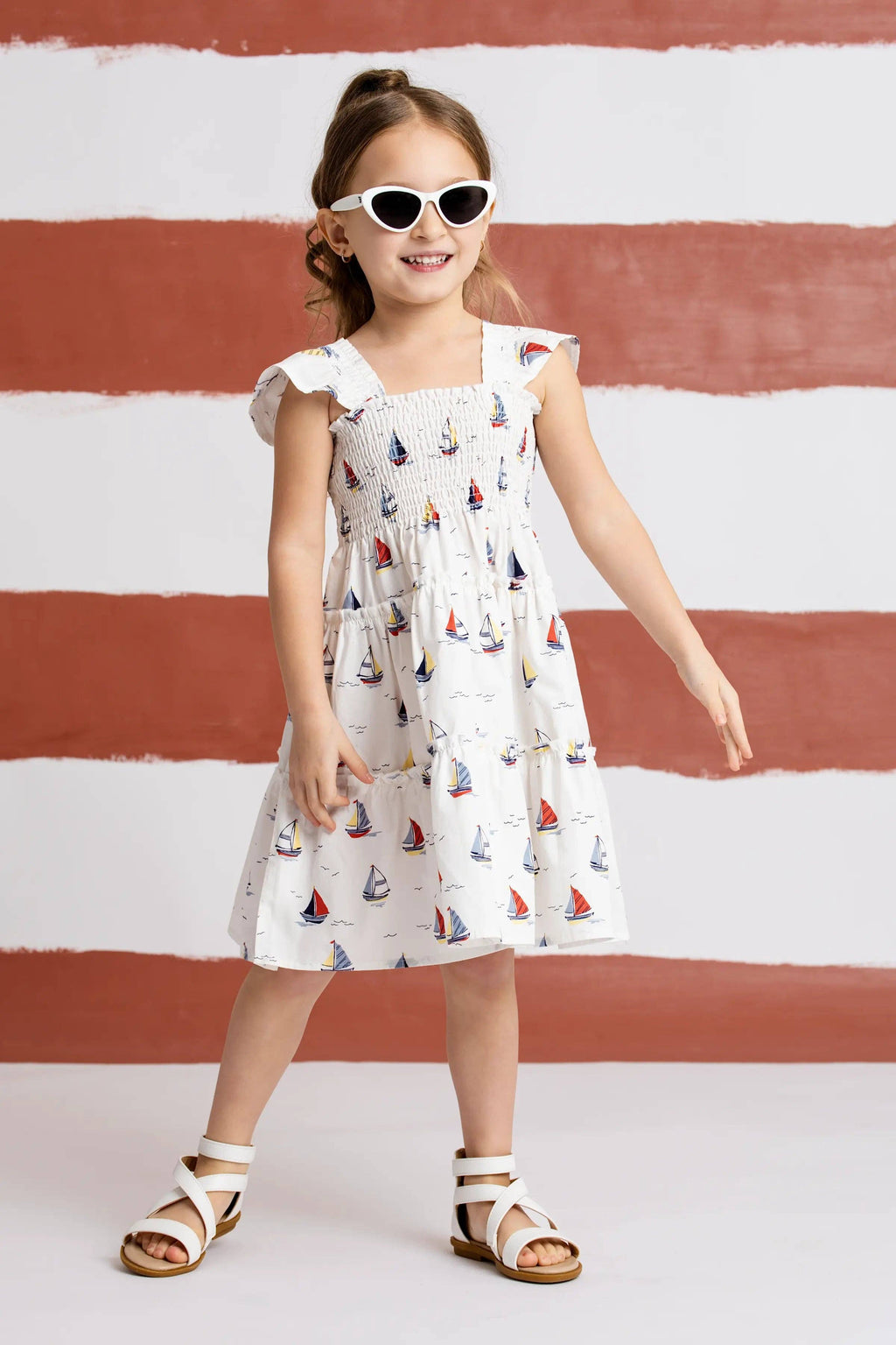 Flutter Sleeve Dress Little Skippers