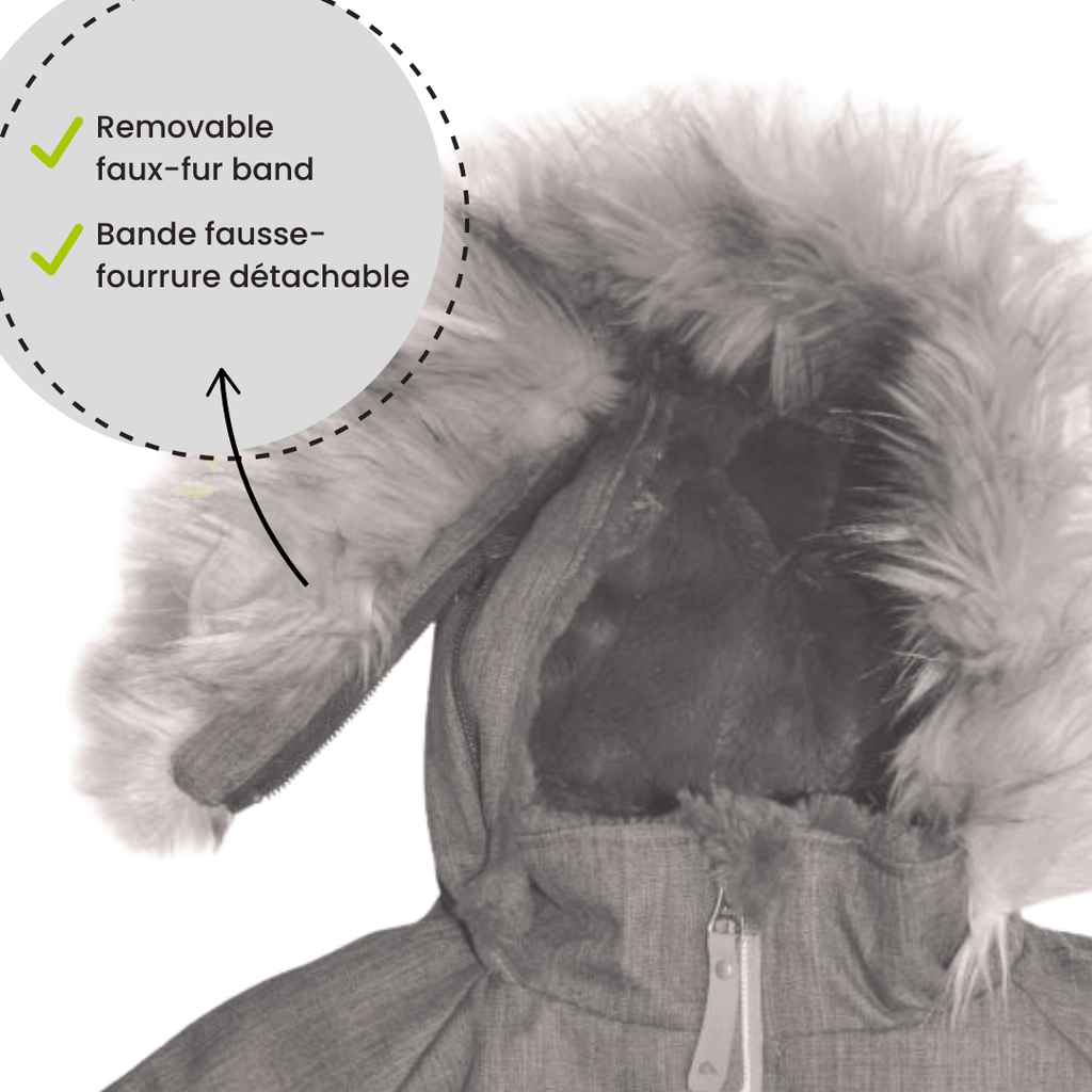 One piece baby snowsuit - Peony: