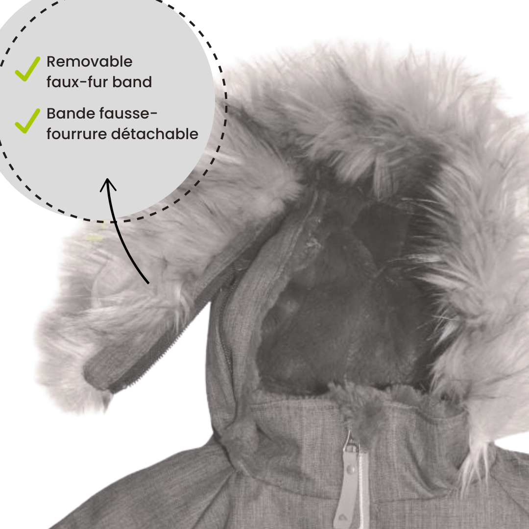 One piece baby snowsuit - Peony: