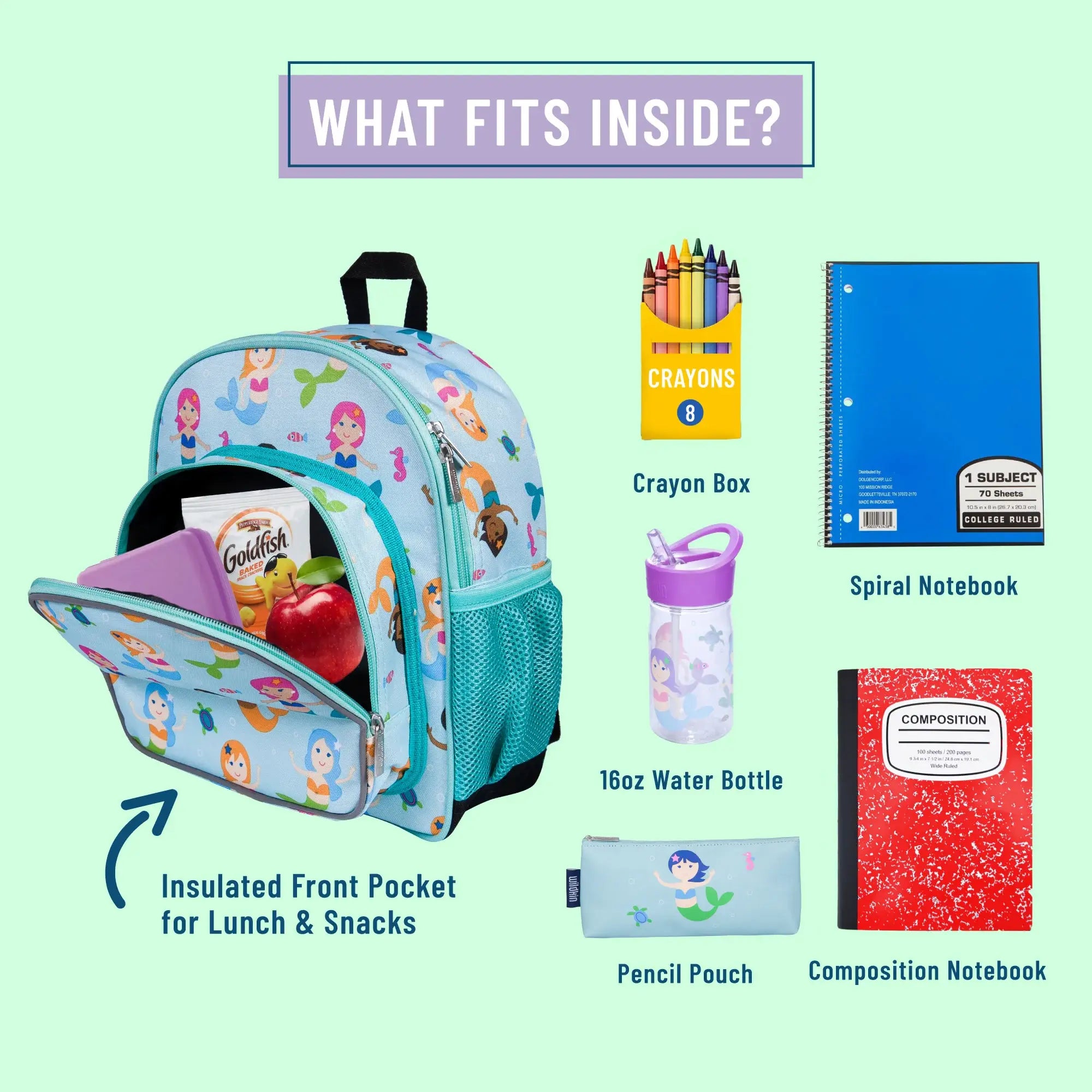 Mermaids Backpack - 12 Inch