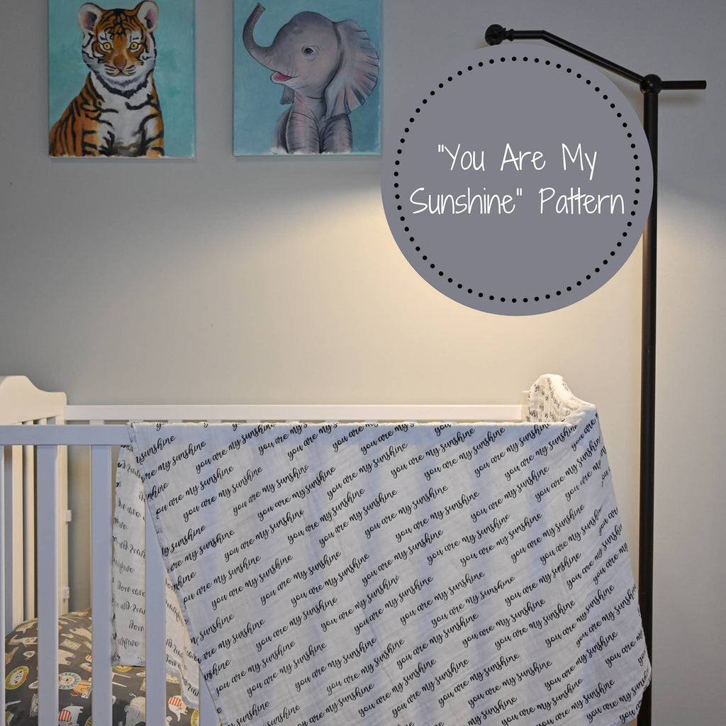 You Are My Sunshine Baby Muslin Swaddle Blanket