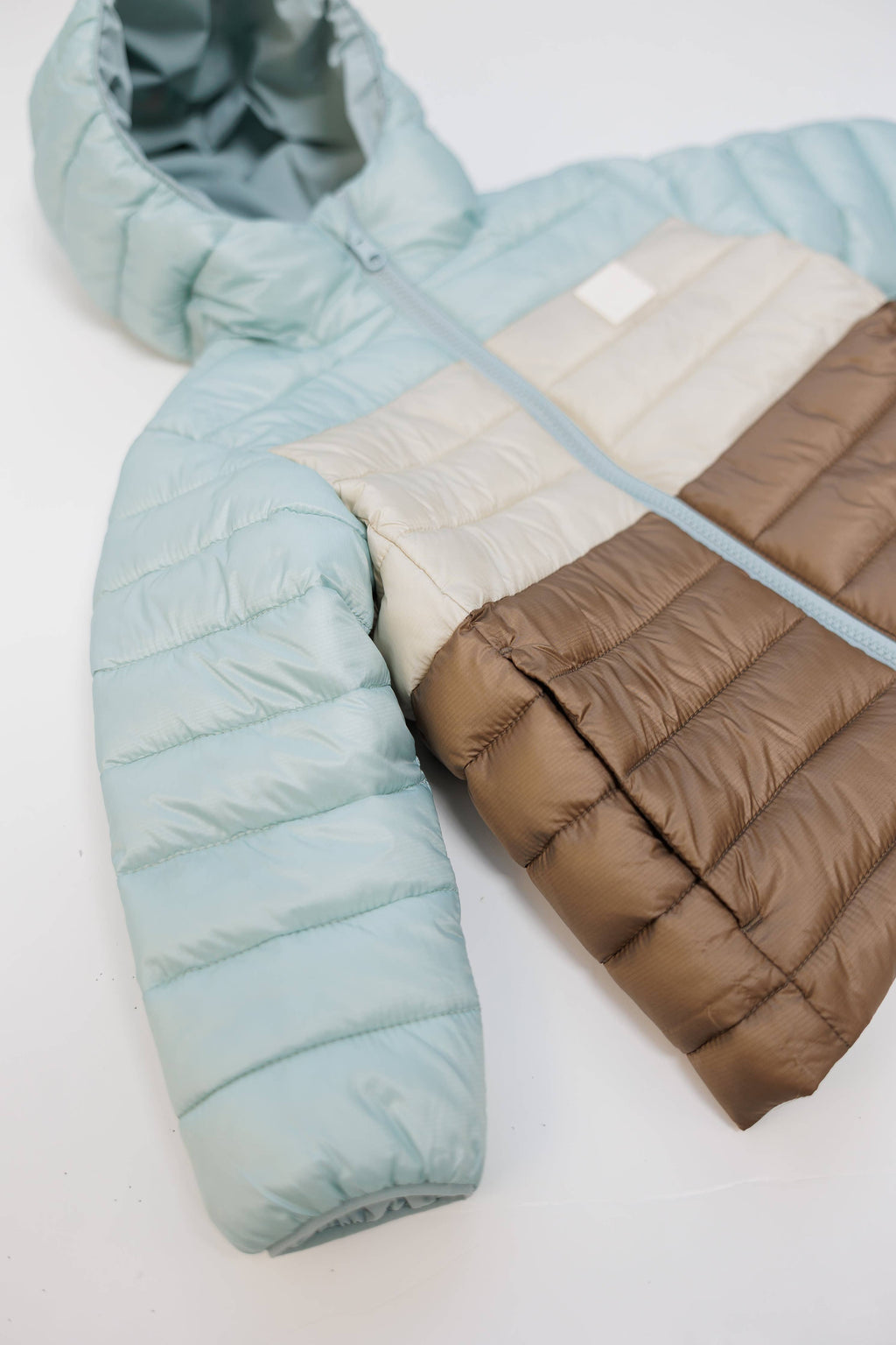 Kids Puffer Jacket - Porteau Reversible Waterproof - Fall/Winter - Blue Haze: