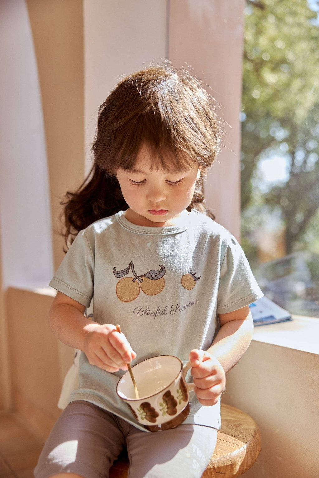 Organic Graphic T-shirt-Clementine