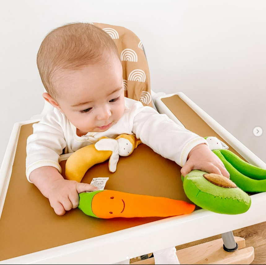 Organic Cotton Banana Baby Toy, Fair Trade Handmade