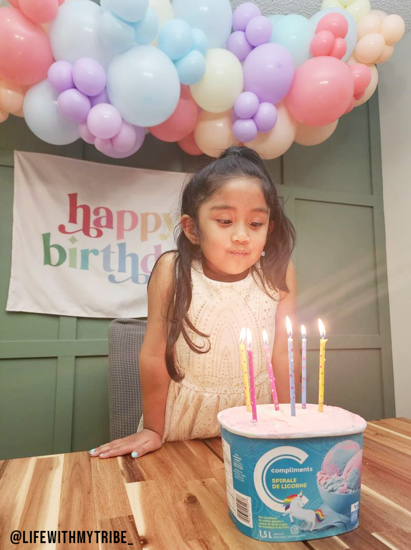 Happy Birthday Banner (Rainbow) | Party Wall Decor Kids: Small 17x13"