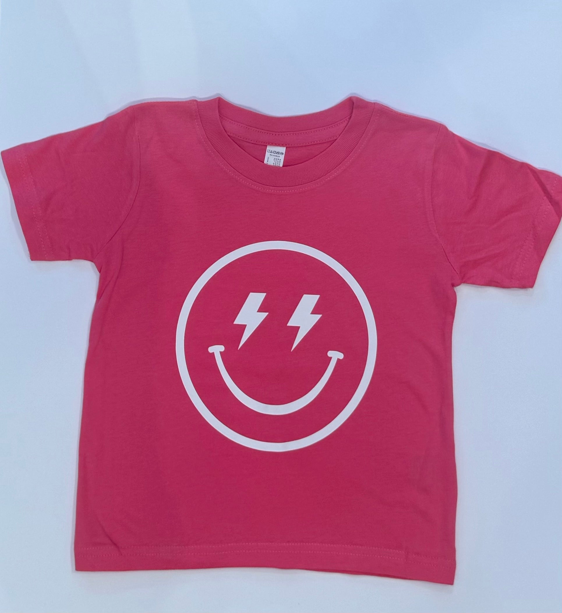 Happy Face Tee Fuschia