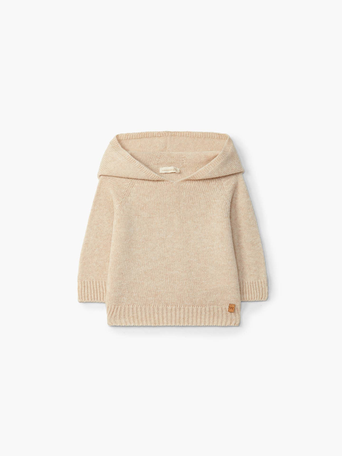 Hooded sweater knitted in merino wool | WINTER VIBES