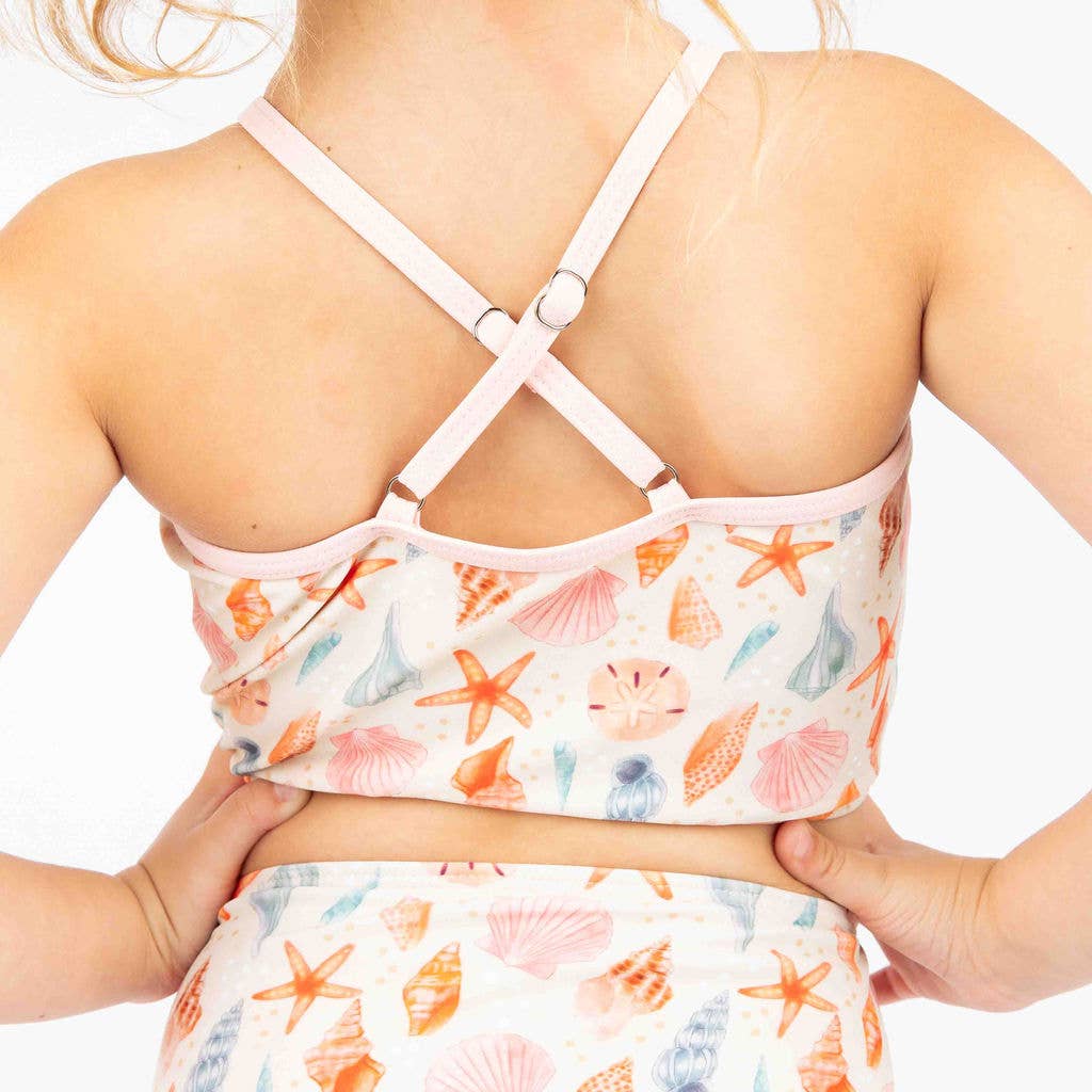 Sandy Seashells Beachy Bikini Girls Swimsuit