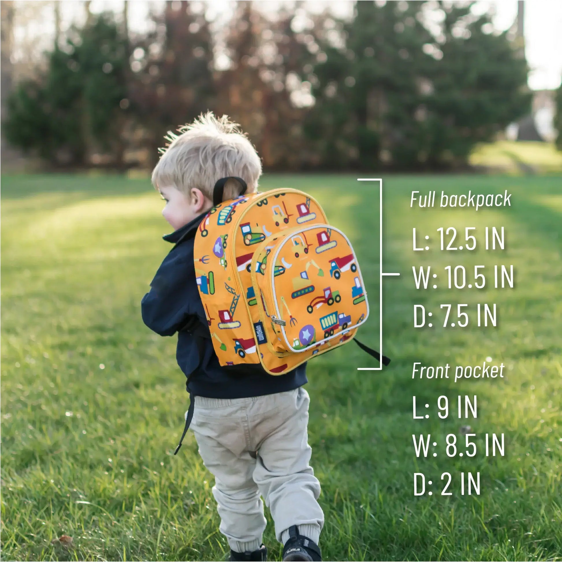 Toddler Under Construction Backpack - 12 Inch