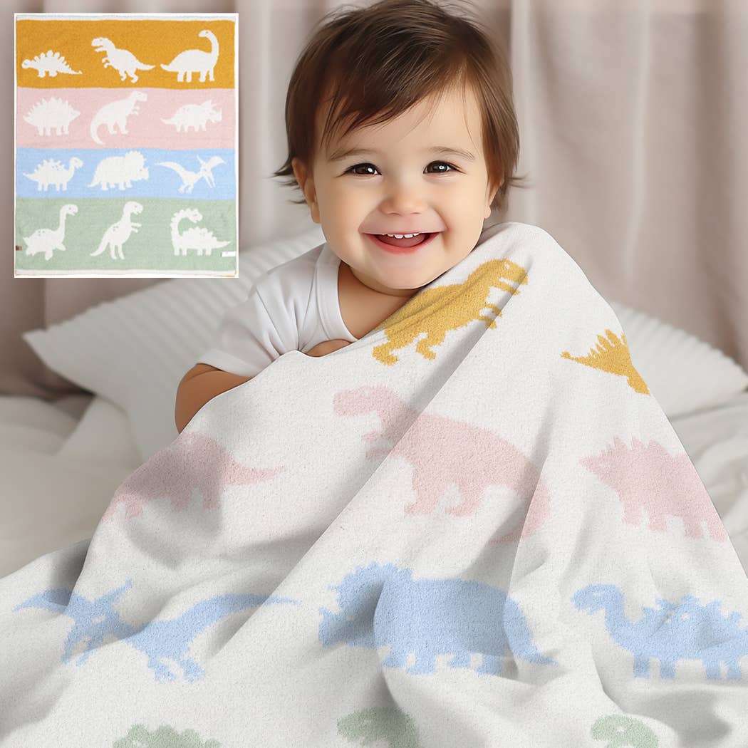 Dinosaur Pattern Throw Blanket