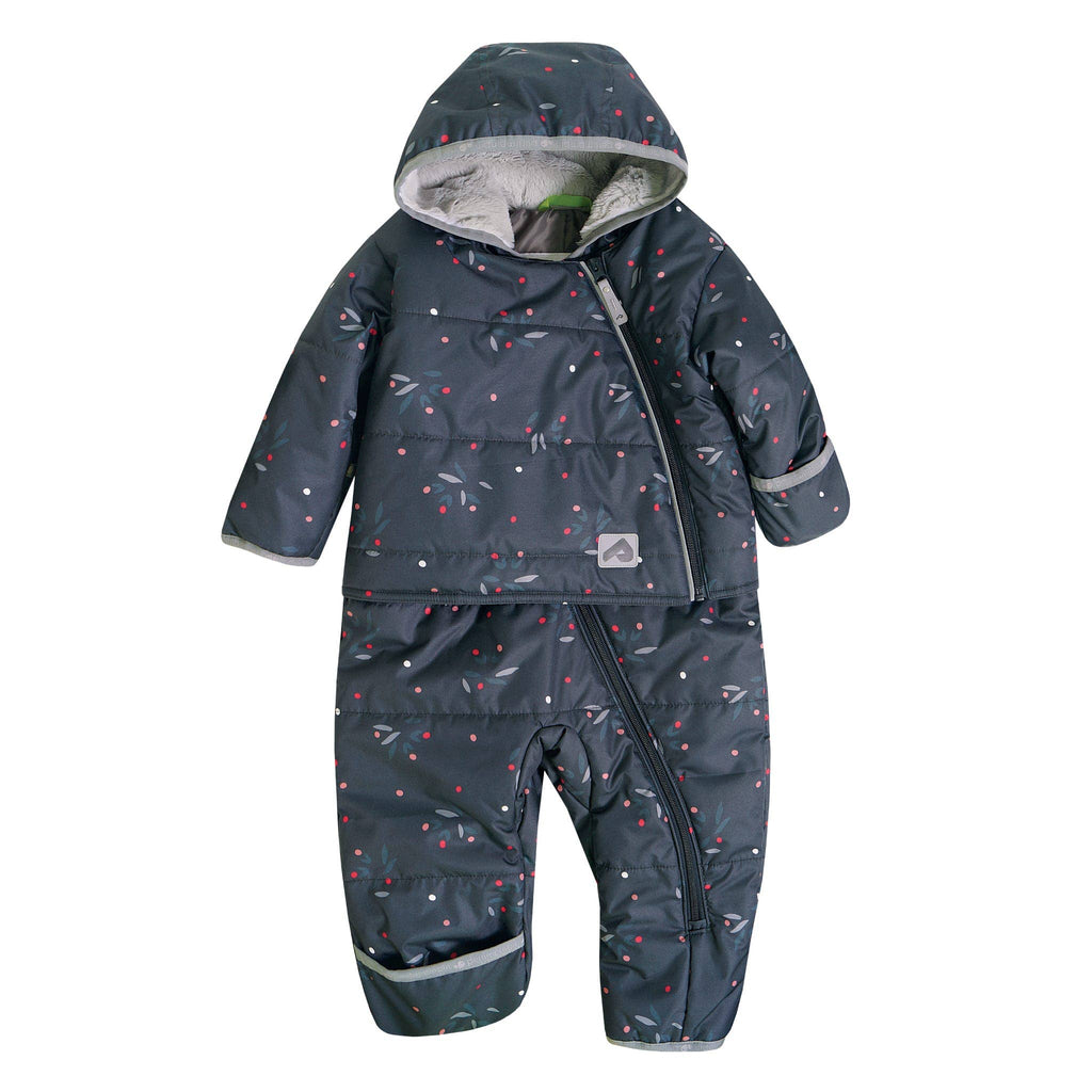 One-piece baby snowsuit - Petals