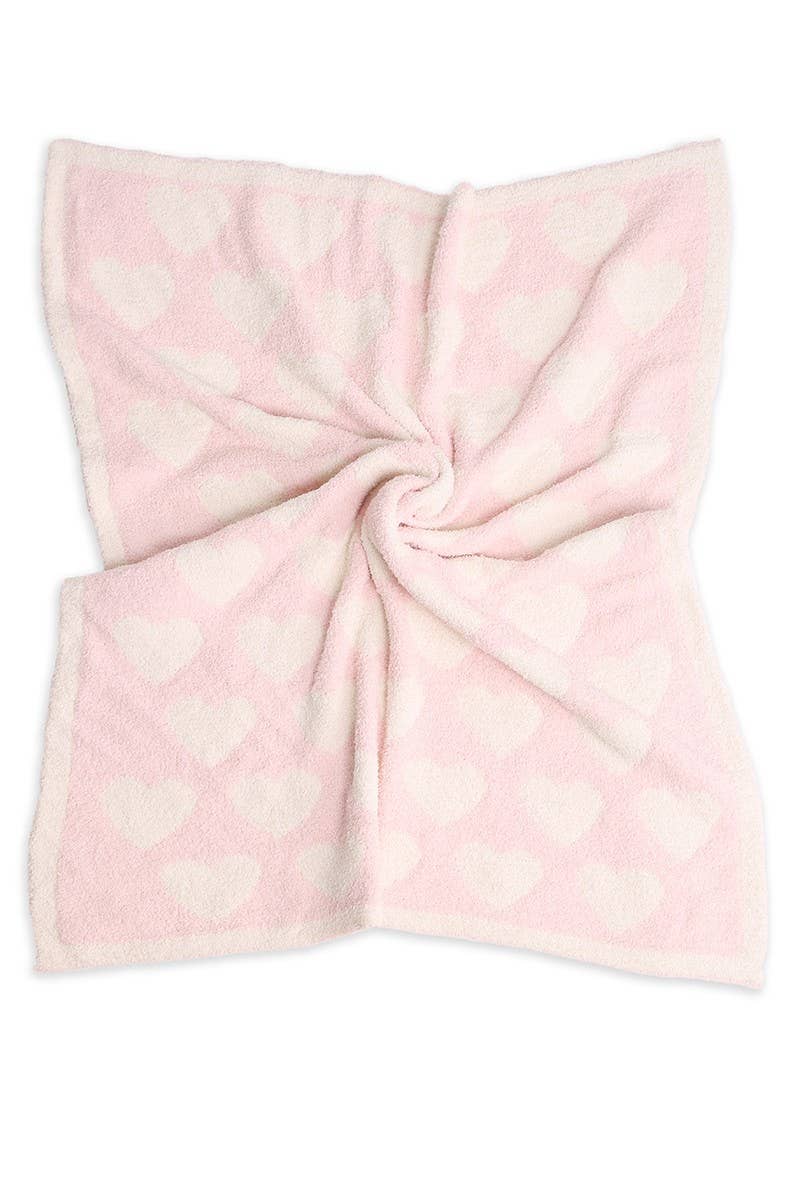 HEART Print Kids Luxury Soft Throw Blanket: HEART / ONE SIZE