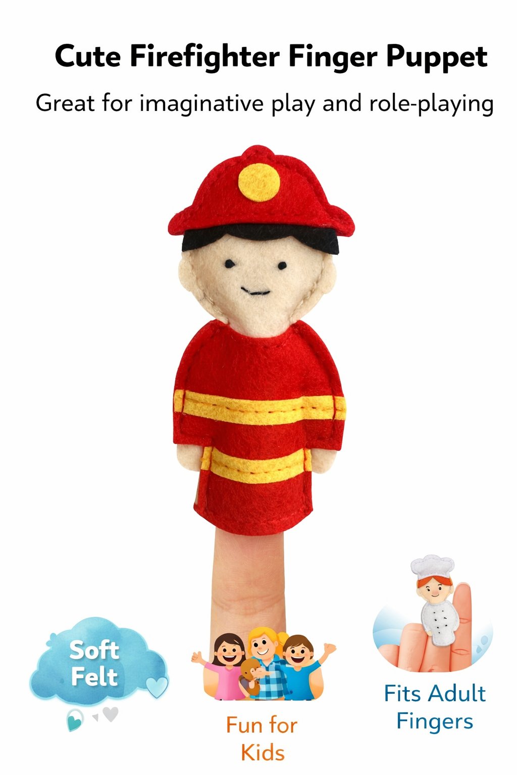 Community Helpers Finger Puppets – Set of 5