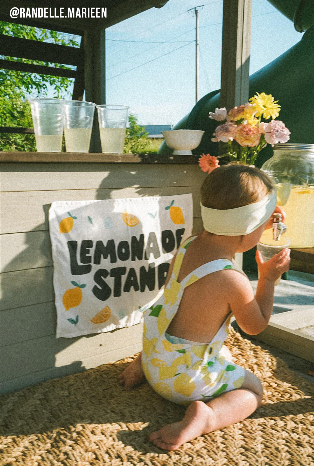 Lemonade Stand Banner - Kids Summer Pretend Play Wall Decor: Small 17x13"