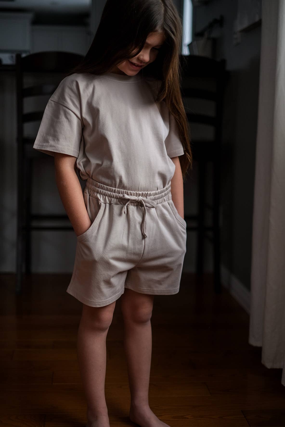 Organic Cotton Short Set - Soft Sandstone