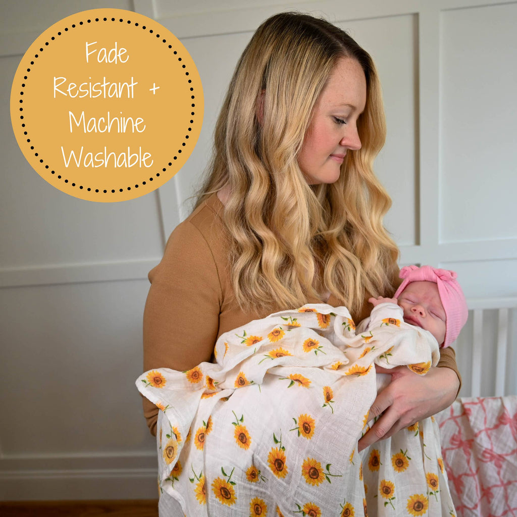Couverture d'emmaillotage pour bébé Sunflower Fields