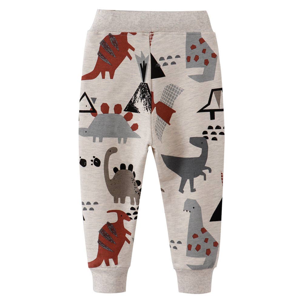 Dino Scene Cotton Sports Pants