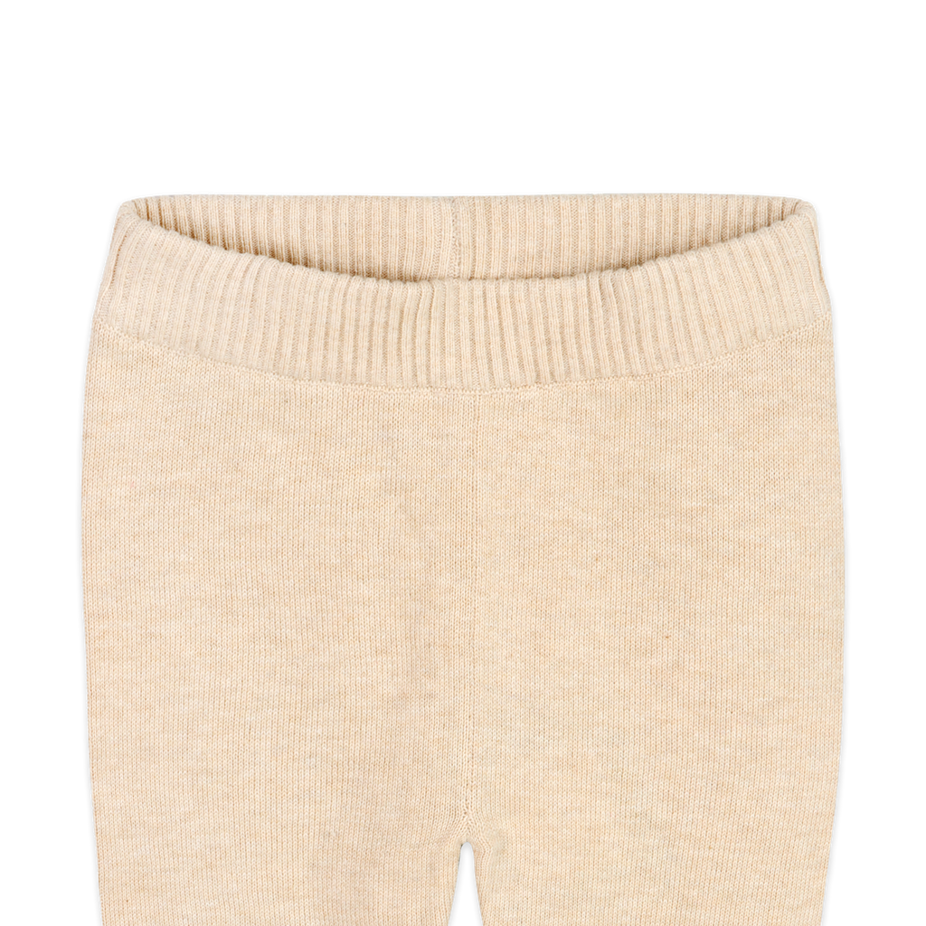 Pocket Sweater Organic Cotton Knit Baby Legging Pants Oatmeal