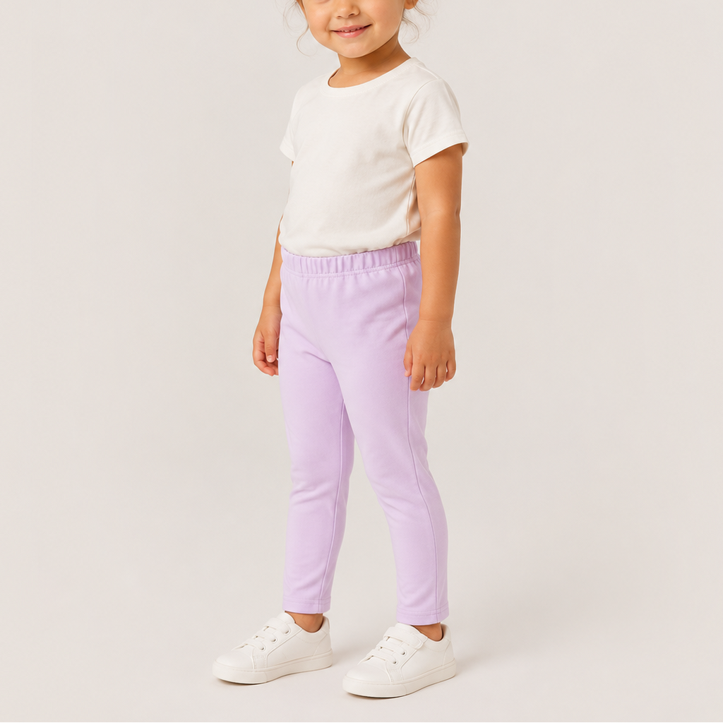 Kids Organic Cotton Everyday Legging-Lavender Frost