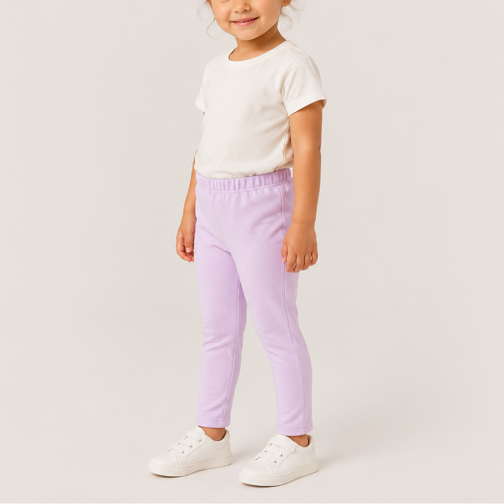 Kids Organic Cotton Everyday Legging-Lavender Frost