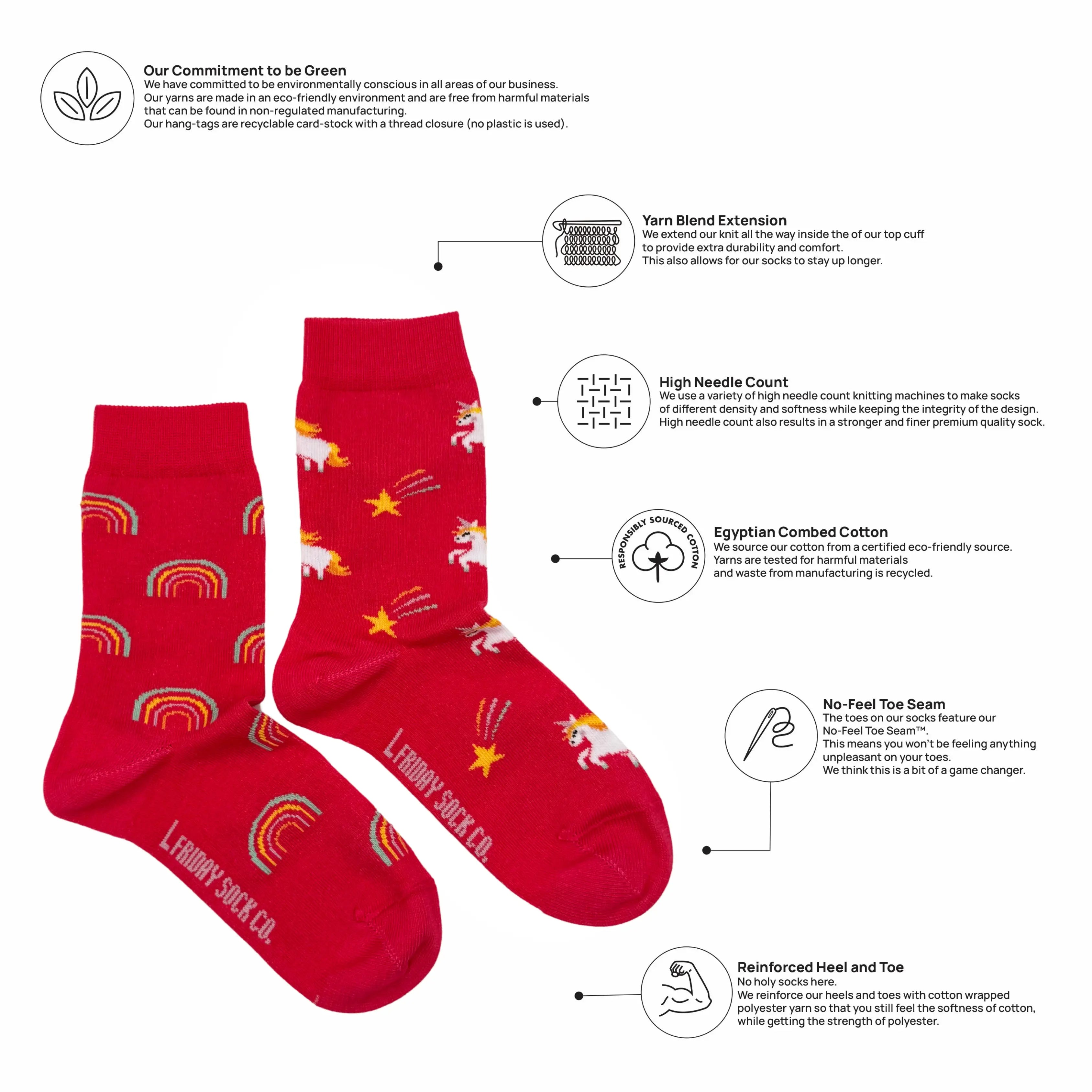 Kid's Unicorn Crew Socks
