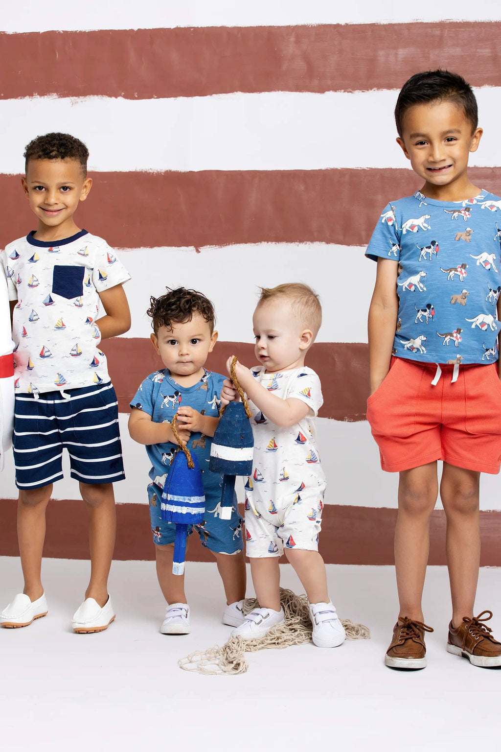Kids Short Sleeve Crewneck Tee Nantucket Pups