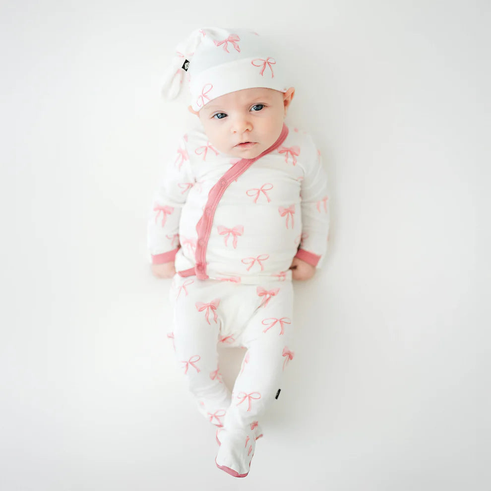 Pyjama à fermeture éclair rose poudré 