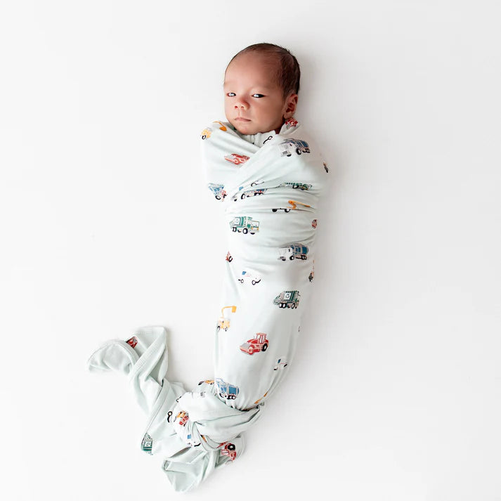 City Vehicles Swaddle Blanket