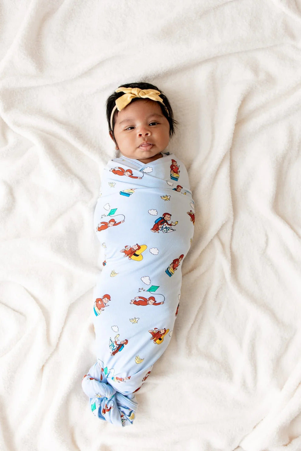 Kyte Baby x Curious George  Swaddle Blanket