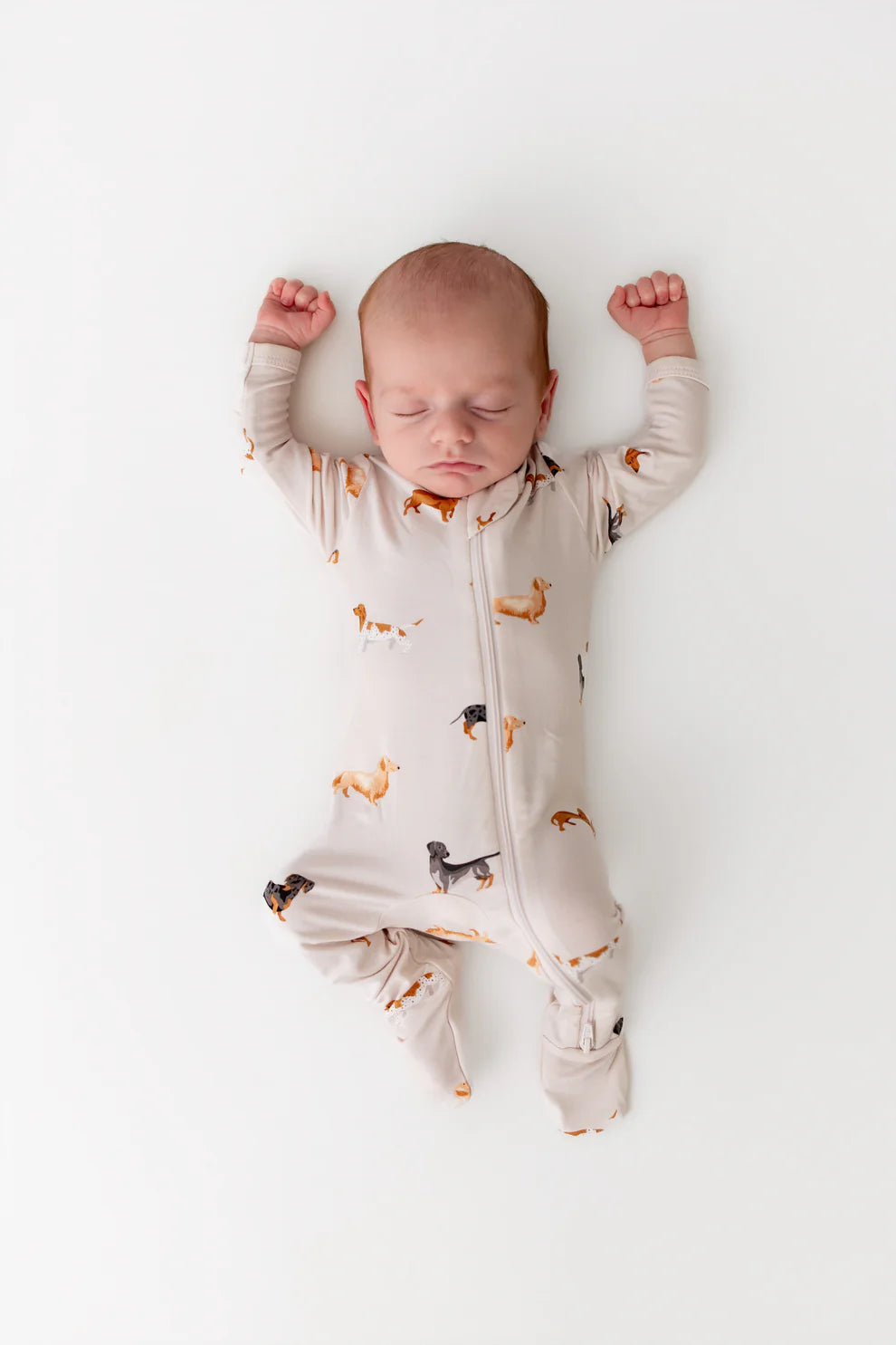 Kyte Baby Dachshund Zippered Footie Pajama