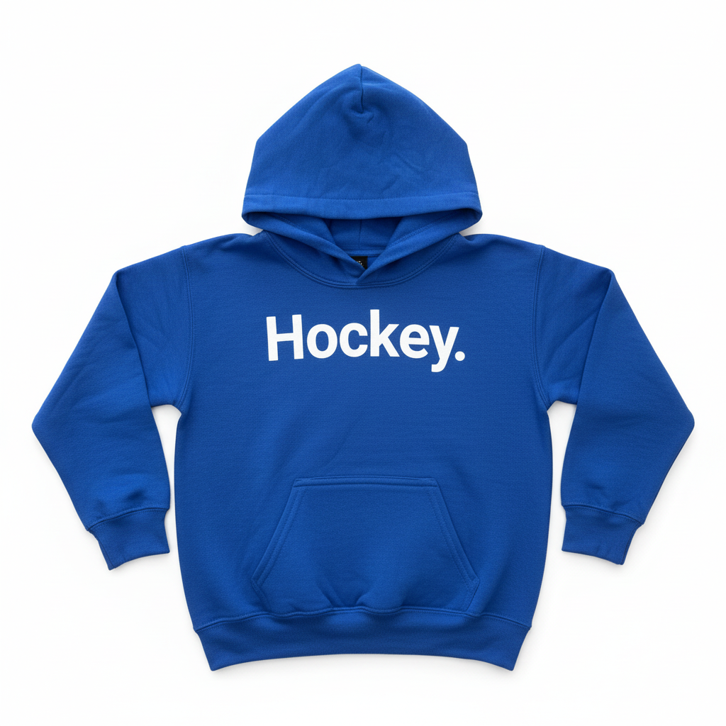 Hockey. Youth Hoodie Royal