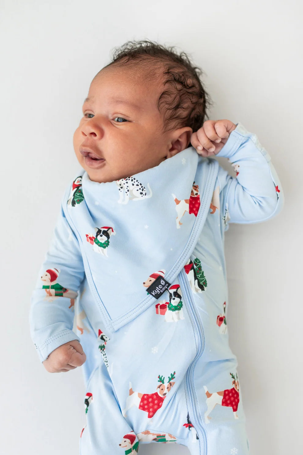 Kyte Baby Holiday Pups Zippered Footie