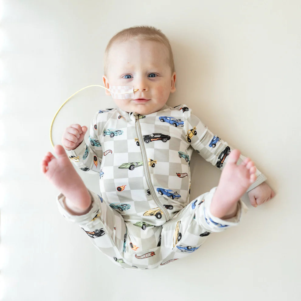 Kyte Baby x Hot Wheels Fast and fierce Zippered Romper